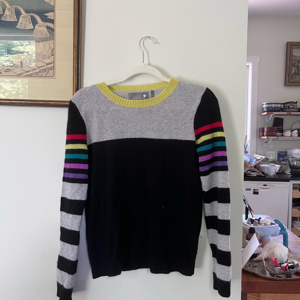 Anthropologie Cashmere Colorful Sweater
